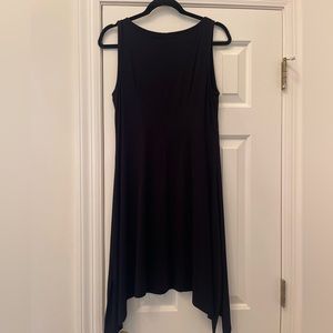 Women’s Lilla P high neck sleeveless black dress in black. Size medium